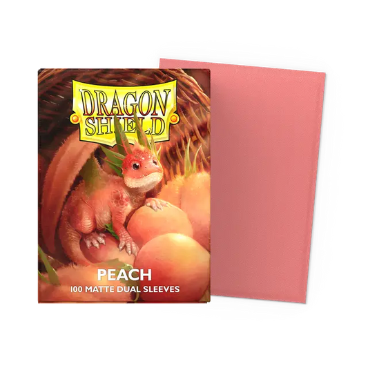 Dragon Shield Dual Matte - Peach - 100 Sleeves