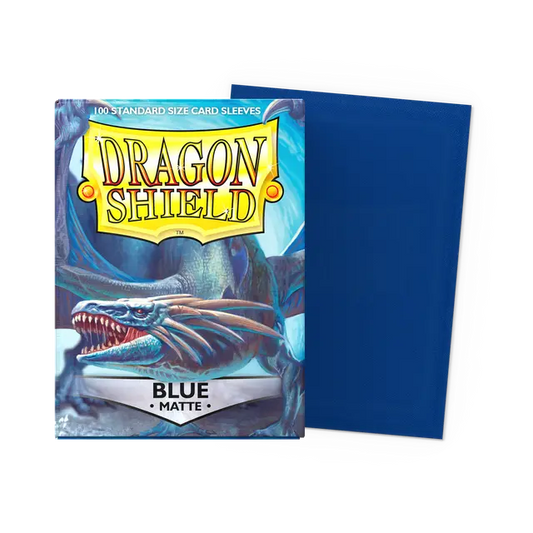 Dragon Shield Matte Standard Size Protective Sleeves - 100pk (Blue)