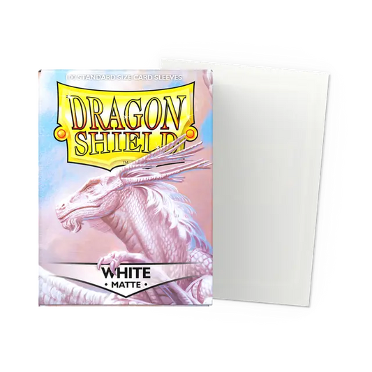Dragon Shield Matte - White - 100 Sleeves