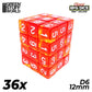 36x D6 12mm Dice - Clear Red/Yellow