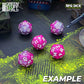 5x D20 20mm Dice - Pink - Grey