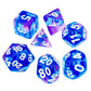 7x Mix 16mm Dice - Light Blue - Purple