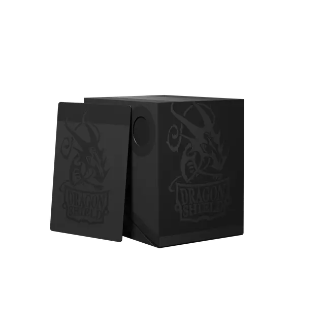 Dragon Shield Double Shell - Black/Black Deck Box