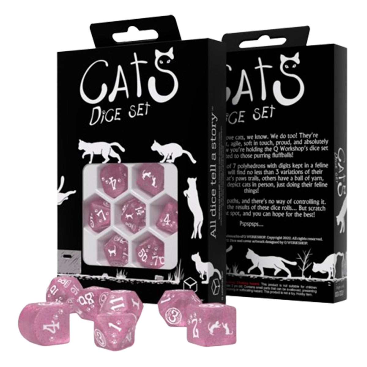 Q WORKSHOP Q-Workshop cats dice set: daisy