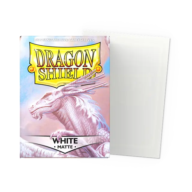 Dragon Shield Matte - White - 100 Sleeves
