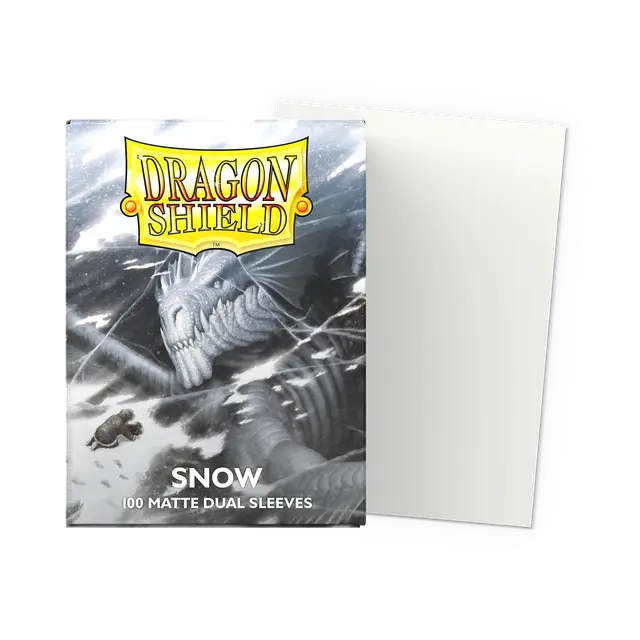 Dragon Shield Dual Matte - Snow - 100 Sleeves