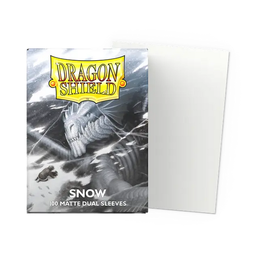 Dragon Shield Dual Matte - Snow - 100 Sleeves