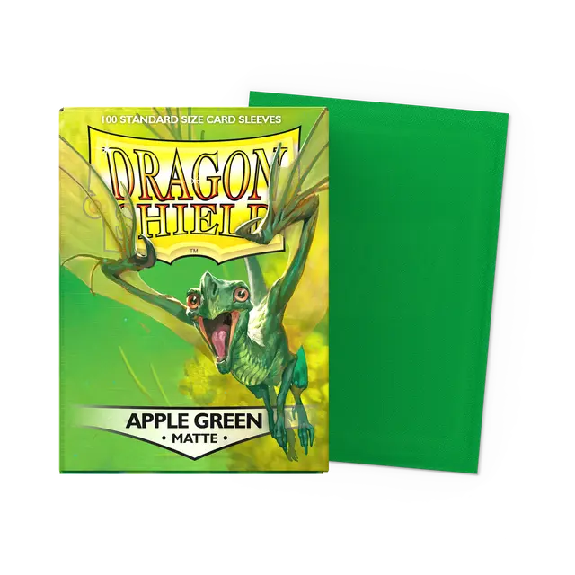 Dragon Shield Apple Green Matte Card Sleeves - 100 Sleeves