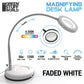 Magnifying desk lamp - Faded White