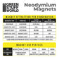 Neodymium Magnets 5x2mm - 50 units (N52)